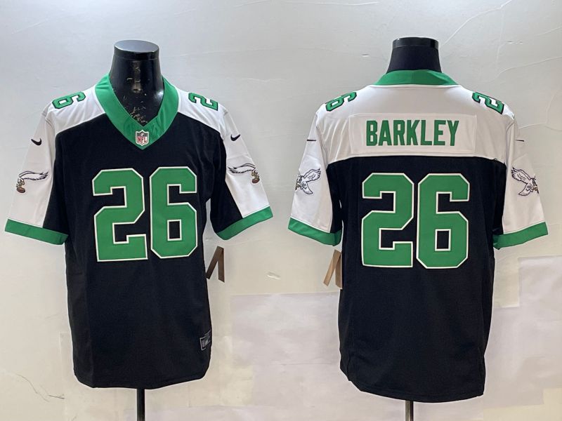 Men 2026 Philadelphia Eagles #26 Barkley black 3th generations Nike Limited NFL Jersey style 0061->philadelphia eagles->NFL Jersey